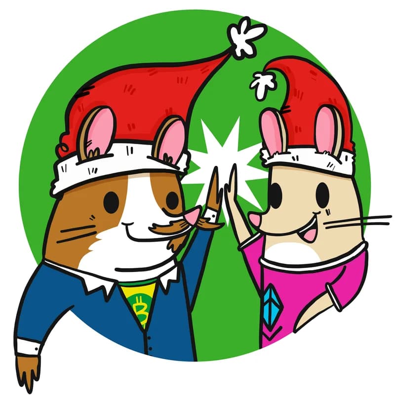 George & Luke Christmas Gerbils