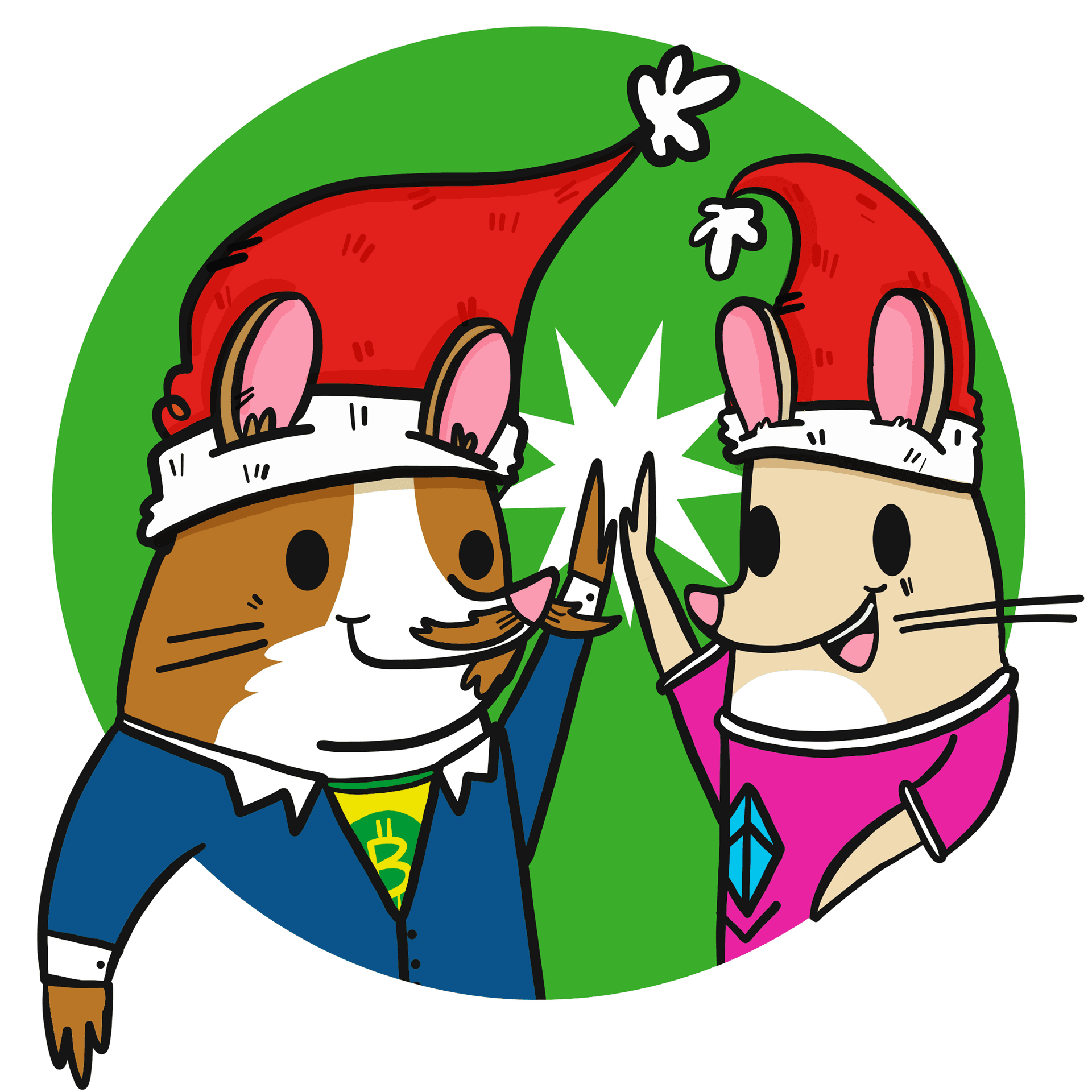 George & Luke Christmas Gerbils